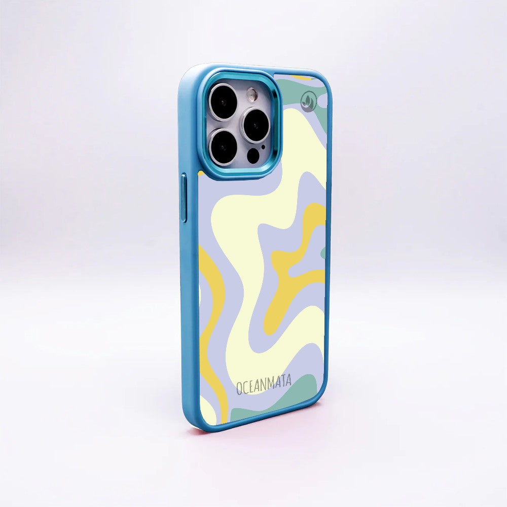 Nachhaltige Handyhülle iPhone 17 pro Retrosummer aus Ocean Plastic — Rückseite