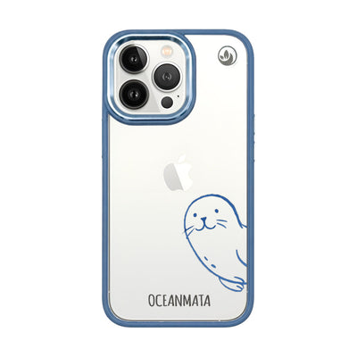 iPhone 13 pro hoesje - seal blue - "Robby" - duurzaam