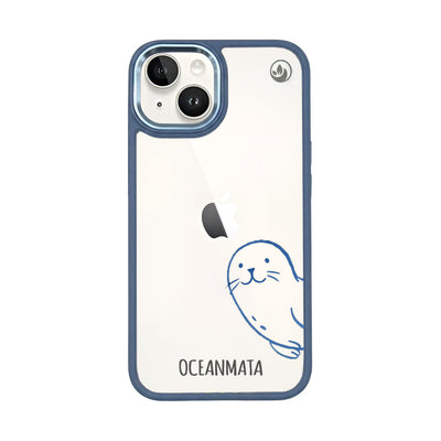 iPhone 14 hoesje - zegelblauw - "Robby" - duurzaam