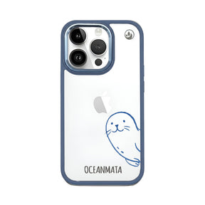 iPhone 14 pro max hoesje - seal blue - "Robby" - duurzaam