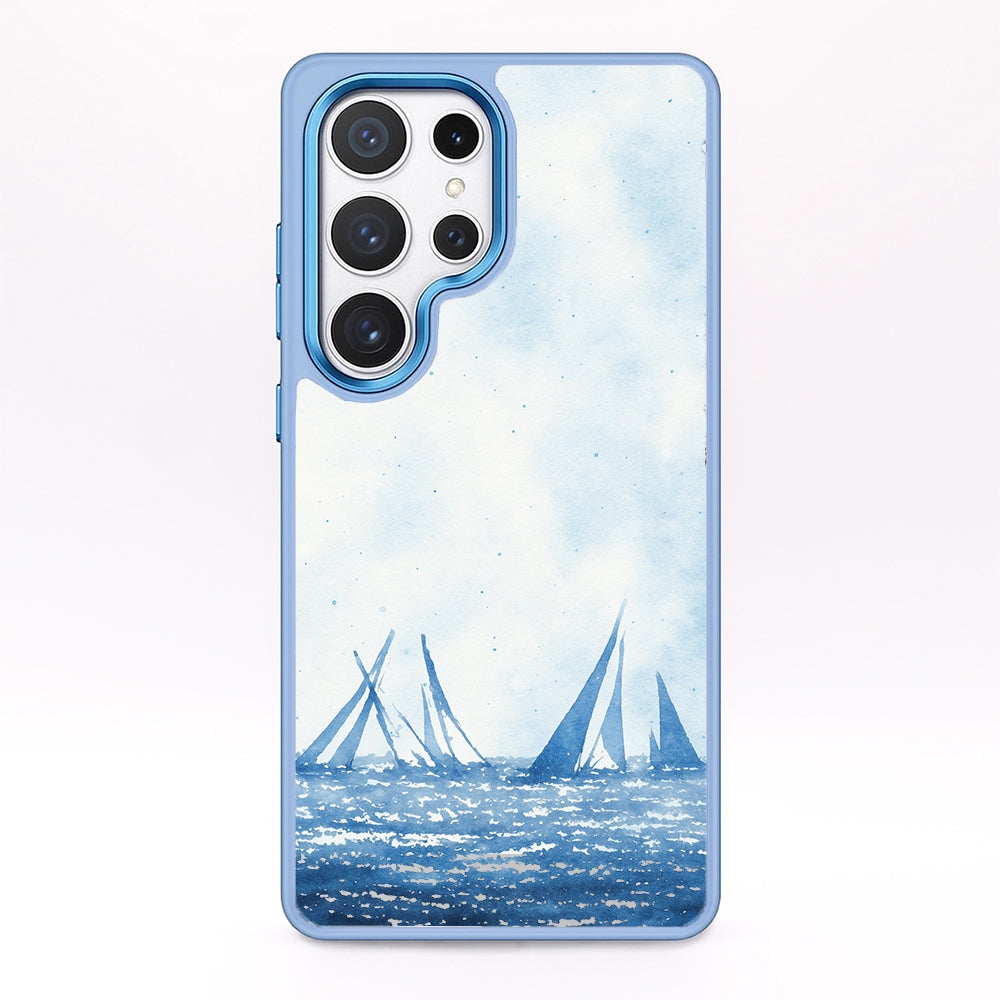 Samsung S24 Ultra Hülle - segeln blau - "BlueHorizon" - nachhaltig