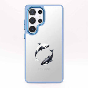 Samsung S25 Ultra Hülle - Orca blau - "OrcaFlow" - nachhaltig