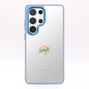 Samsung S24+ Hülle - Schildkröte blau - "Queertle" - nachhaltig
