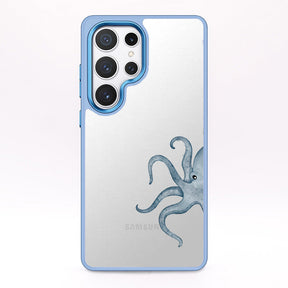 Samsung S25+ Hülle - Oktopus blau - "TentacleTheory" - nachhaltig