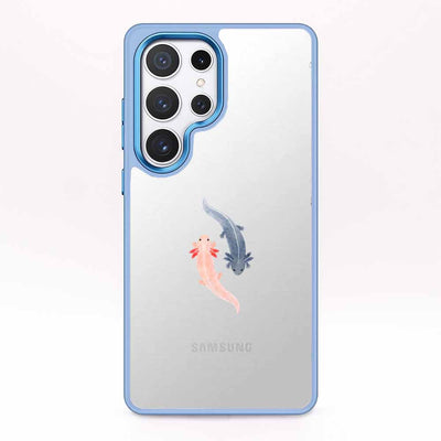 Samsung S25 Hülle - Axlotl blau - "Axl" - nachhaltig