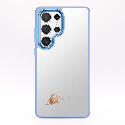 Samsung S25 Ultra Hülle - Biber blau - "BeaverBliss" - nachhaltig