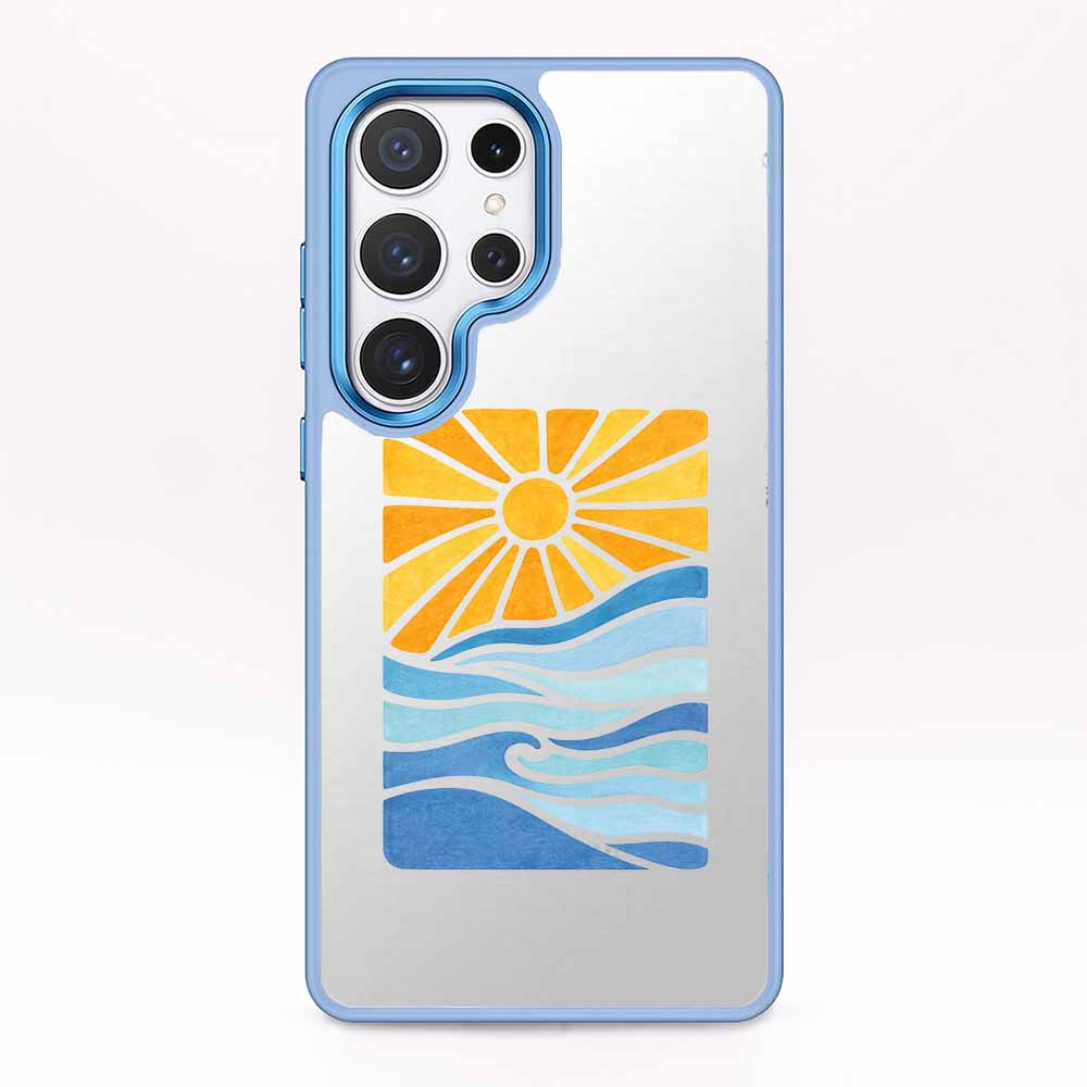 Samsung S25 Hülle - Meer blau - "Sun&Sea" - nachhaltig