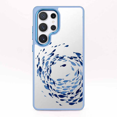 Samsung S25 Ultra Hülle - Schwarm blau - "Swarmin" - nachhaltig