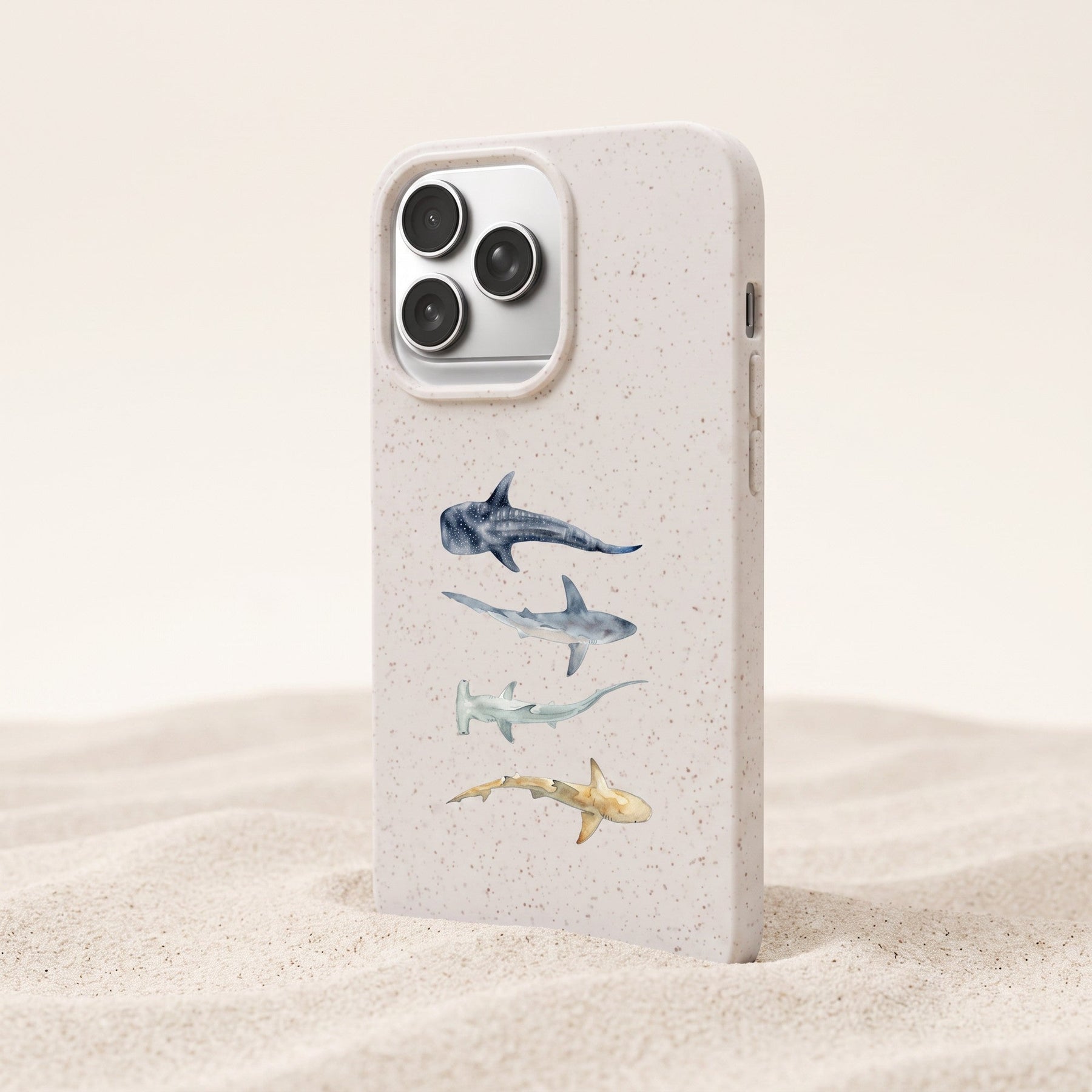 Biologisch abbaubare Handyhülle iPhone 14 pro Sharkproject — kompostierbar — Freisteller