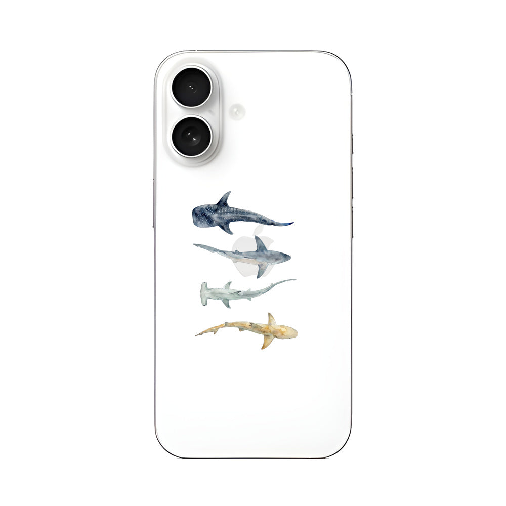 Biologisch abbaubare Handyhülle iPhone 16 Sharkproject — kompostierbar — Vorderseite