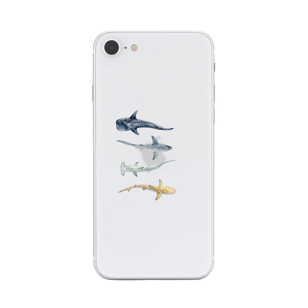 Biologisch abbaubare Handyhülle iPhone SE/7/8 Sharkproject — kompostierbar — Vorderseite