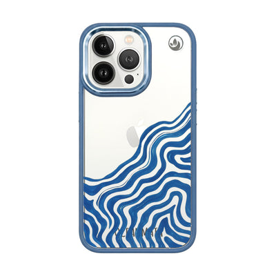 iPhone 13 pro hoesje - abstracte golf - "Summerwave" - ​​duurzaam
