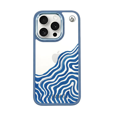 iPhone 15 pro max hoesje - abstracte golf - "Summerwave" - ​​duurzaam