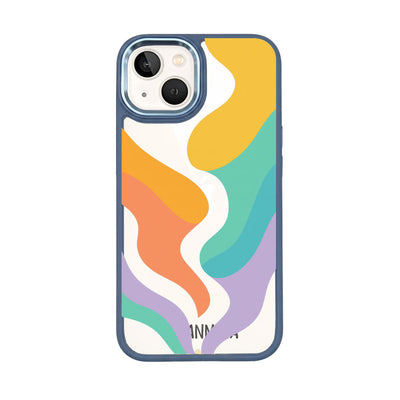 iPhone 13 hoesje - kleurrijke golven - "Tide Flow" - duurzaam