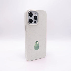 iPhone 12 mini Hülle - Pinguin weiß - "HappyPinguin" - nachhaltig
