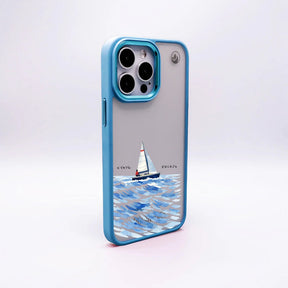 Nachhaltige Handyhülle iPhone 13 pro max Towardsthehorizon aus Ocean Plastic — Rückseite