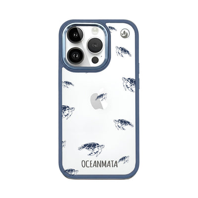iPhone 14 pro max hoesje - schildpaddenblauw - "Turtlino" - duurzaam